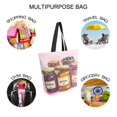 thumbnail image 7 of FORMRS Womens Canvas Tote Bag with Zipper Inner Pocket Shoulder Handbag, Watercolor Jam, 7 of 7