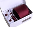 thumbnail image 4 of Bangcool Necktie Box Set Formal Pocket Handkerchief Tie Bar Clip Party Cufflinks for Man, 4 of 6