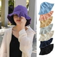 thumbnail image 6 of EnJoCho Fall Hat for Women Fisherman Hat Summer Visor Simple Casual Hat Trimmed Basin Hat Foldable Washed Cloth Hat, 6 of 9