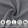 thumbnail image 7 of JIUZHEN Valance Curtains for Kitchen Window Valances for Living Room/Basement Window Curtains Bathroom Thermal Insulated Short Rod Pocket Curtain Panels,Dark Grey,42 x 18 Inches,1 Panel, 7 of 7