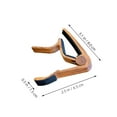 thumbnail image 2 of WRITWAA 2Pcs Ukulele Capo Tool For Pitch Adjustment Elegant Design Brown Aluminum Accessories For Performances, 2 of 8
