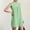 Green, variant on ITSAME Womens Summer Dress, Solid Color Sleeveless Pleated Loose Cotton Linen Dress Yellow M