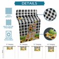 thumbnail image 6 of Cute Puppy Sunflowers Table Runner 90 Inches, Farmhouse Eucalyptus Black White Bed Runner Dresser Scarves Tabletop for Indoor Outdoor Parties/Ceremony/Banquet, 13" x 90", 6 of 9