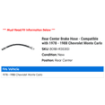 thumbnail image 2 of Rear Center Brake Hose - Compatible with 1978 - 1988 Chevy Monte Carlo 1979 1980 1981 1982 1983 1984 1985 1986 1987, 2 of 2