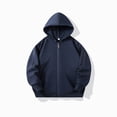 thumbnail image 6 of TOWED22 Kids Lightweight Sweatshirt Jacket Baby Boy & Girl Sweater Outerwear Coat Toddler Full Zip Hoodie for Children,Navy,12-18 M, 6 of 6