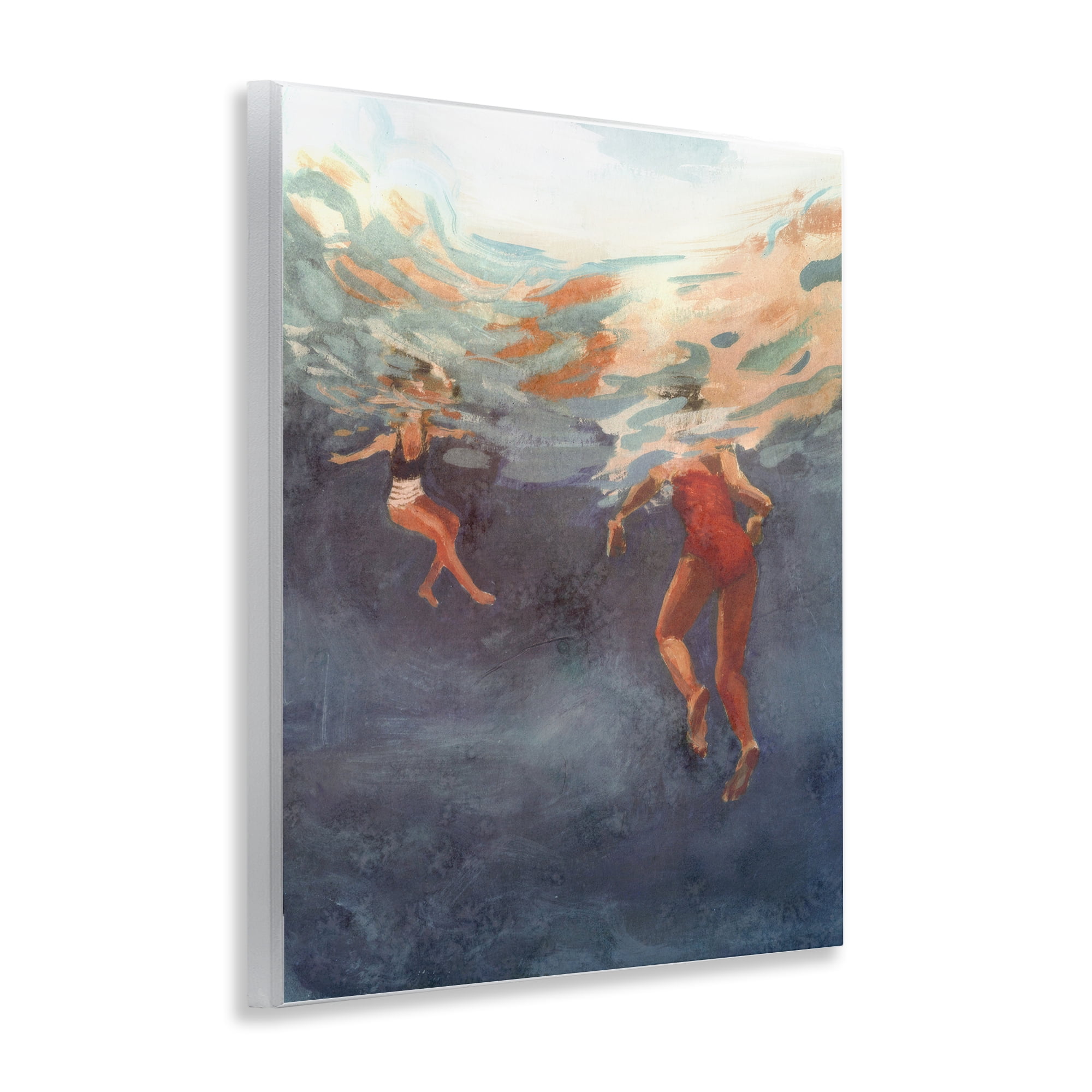 Stupell Industries Summer's Dance Swimmers Wall Plaque Art, design by Victoria Barnes