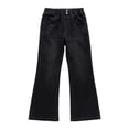 thumbnail image 5 of XIYNBAOK Black Flared Jeans Boot Cut Jeans Wide Leg Pantalones Girls 14-16 Clothes Girls Clothes Size 8-10 Teen Girl Clothes Trendy, Black 11-12 Years, 5 of 8