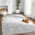thumbnail image 1 of Rugking Area Rug Area Rugs for Living Room 4X6 Modern Kitchen Soft Rug Indoor Mat Geometric Print Floor Cover Thin Carpet Doormat Non Slip for Bedroom Dining Room Grey, 1 of 6