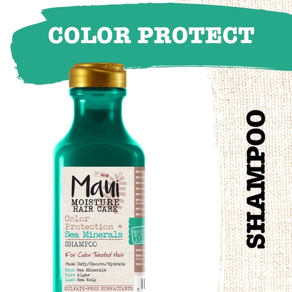 Maui Moisture Color Protection   Sea Minerals Shampoo, Color-Protecting, 13 fl oz