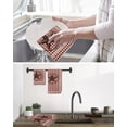 thumbnail image 5 of Farmhouse Kitchen Dish Towels for Drying Dishes Set of 3, Vintage Star Retro Rustic Checked Grid Lodge Waffle Weave Microfiber Hand Tea Bathroom Towels Quick Dry & Absorbent Towel 12x12, 5 of 7