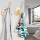thumbnail image 3 of Tofiigrem Ganchos de pared dorados, paquete de 6 ganchos para batas, ganchos de baño dobles de metal resistente, ganchos para toallas de mano montados en la pared para cubículo, baño, cocina, armario,, 3 of 5