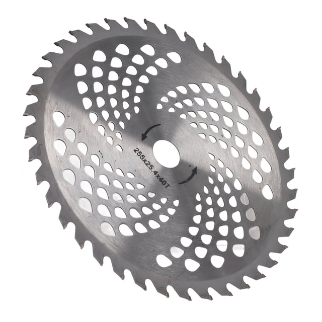 Grass Trimmer Saw Blade, Replacement High Speed Steel 40T Brush Cutter Cutting Disc Rust Resistant 255x25.4mm For Shrubs For Garden