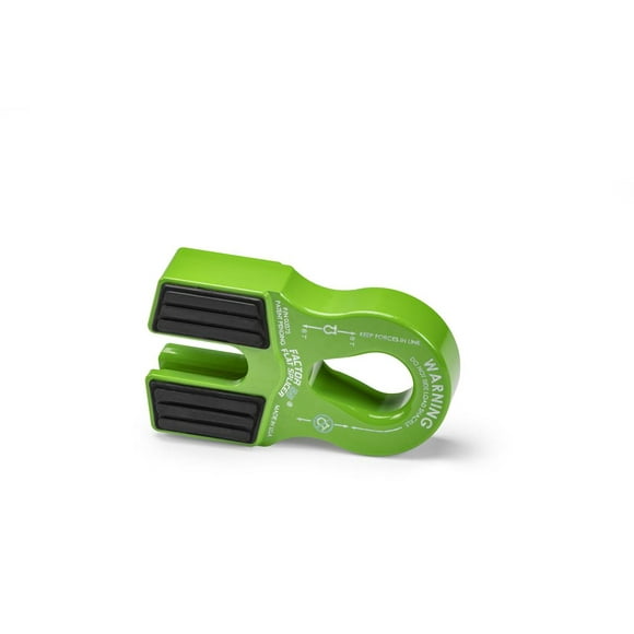 Factor 55 Winch Cable Shackle Mount 00375-08 Flat Splicer; Fits 3/4 Inch Screw Pin Hook; For Synthetic Winch Rope Diameters Up To ½ Inch; 16000 Pound Load Capacity; Splice-On; Foldable; Green
