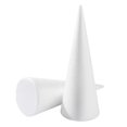 thumbnail image 1 of White Foam Craft Cones for Decoration and DIY Projects Perfect for Christmas and Winter Parties 32 cm, 1 of 3