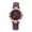 Purple PP, variant on Ladies Casual Fashion Quartz Watch Sky Twinkling Dial Leather Strap Watch Purple