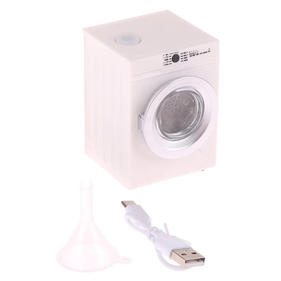 COOLHOOD Miniature Dollhouses Washing Machine 1 12 Scale Realistic Wash Appliance Portable Accessory for Dollhouses Laundry Room