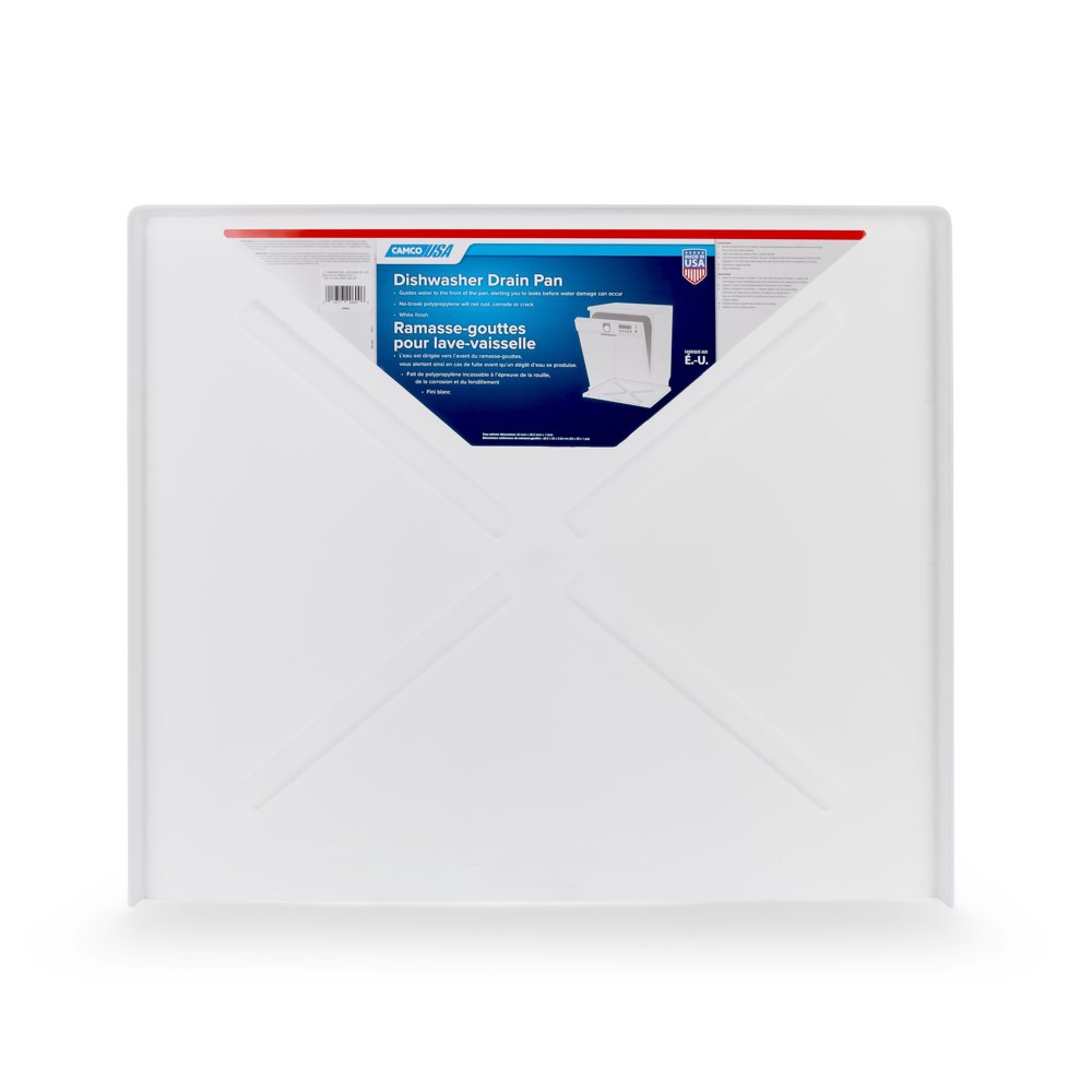 Camco 20.5" X 24" OD Dishwasher Drain Pan Place Under Dishwater to