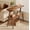 Brown, variant on Fnova End Table Narrow Side Tables Modern Wooden Sofa Table with Storage Shelf, Farmhouse Bedside Table, Easy Assembly, Corner Table, Drink Table for Living Room, Bedroom, Nightstand