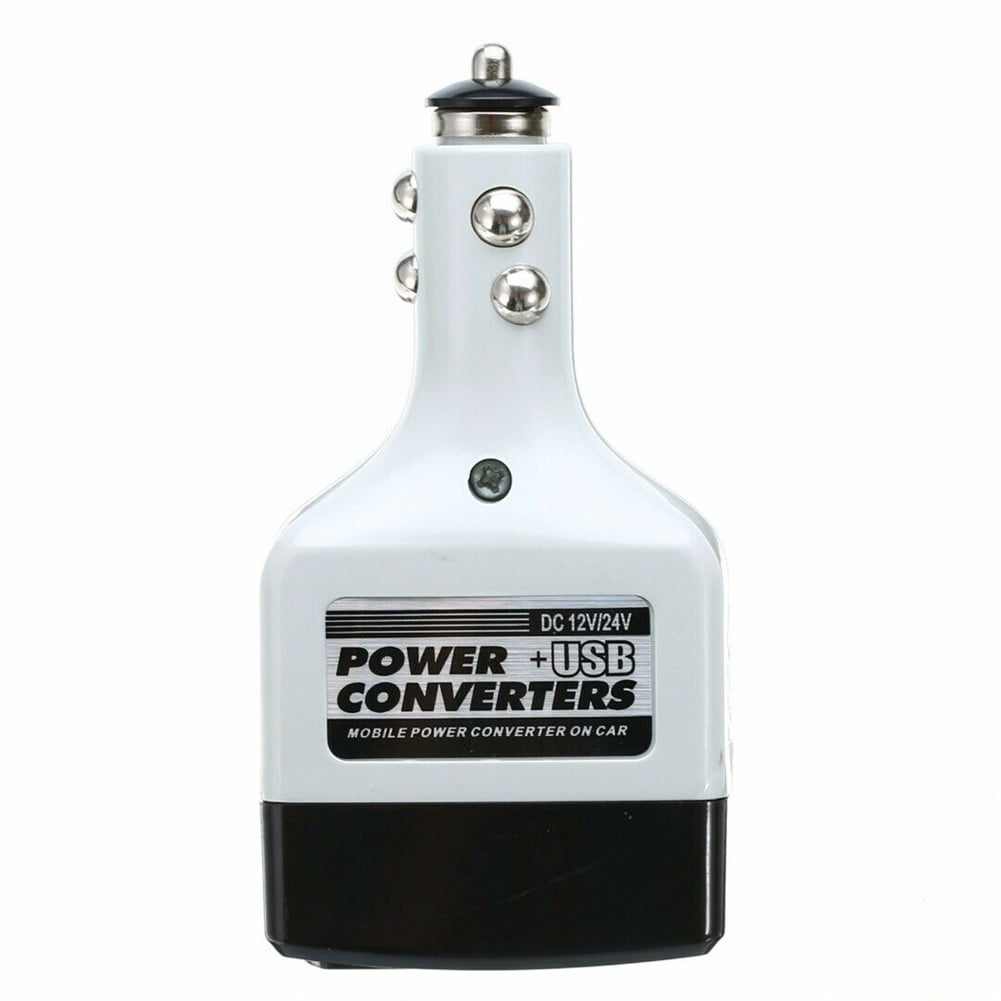 WalmartBlack2024FridayDeals,12v/24v to 220V DC to AC Car Power Converter Adapter Inverter USB Outlet Charger