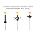thumbnail image 2 of Graflsoa JK210313 Black Lantern Rivets with Sealing Rings, 20-Pack Nylon & Stainless Steel Fasteners, 2 of 6