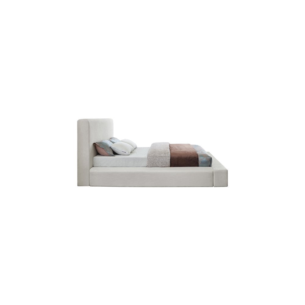 Meridian Furniture Devin Full Contemporary Standard Bed, Cream