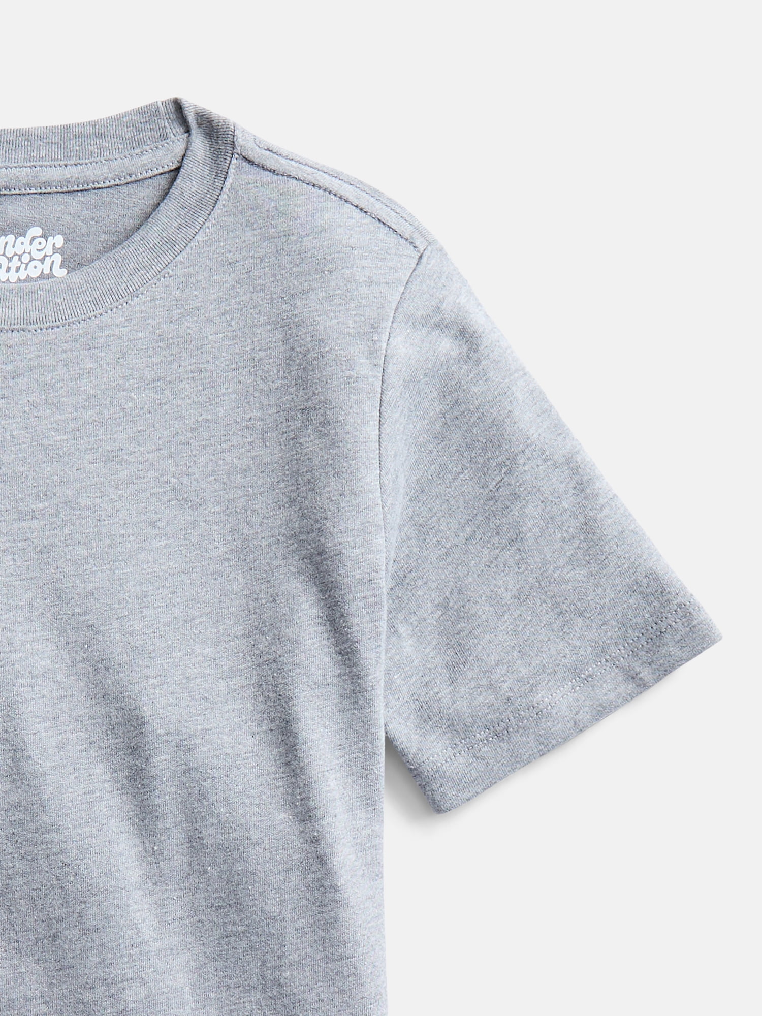Wonder Nation Boys' Kid Tough Tee with Short Sleeves, 3-Pack Sizes XS-XXL & Husky