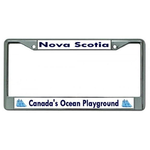 Nova Scotia Canada's Ocean Playground Chrome License Plate Frame