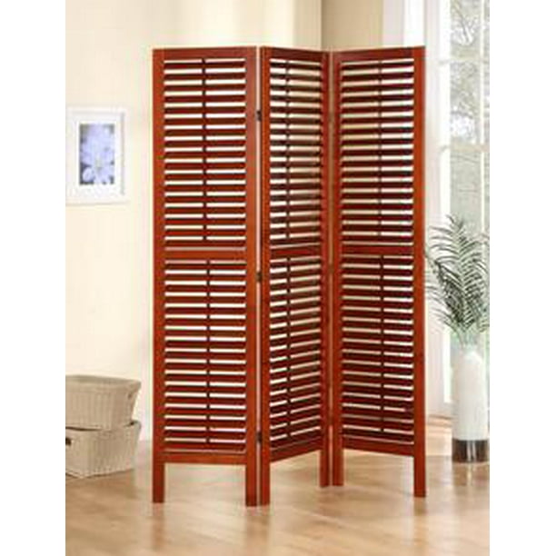 Legacy Decor 3 Panel Solid Wood Screen Room Divider with ...