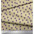 thumbnail image 2 of Soimoi Beige Japan Crepe Satin Fabric Freesia Floral Decor Fabric Printed Yard 42 Inch Wide, 2 of 3
