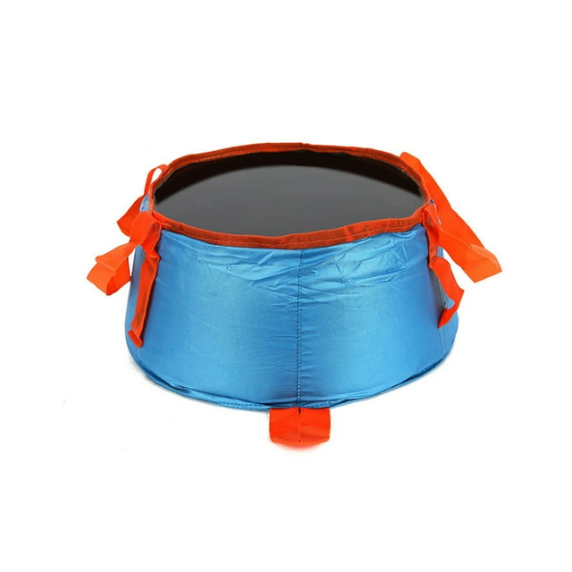 Xingzhi Seau de Pêche Barils Pliants Sac de Transport Finition Soignée Durable Multifonctionnel Résistance à l'Usure Polyester Bleu