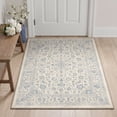 thumbnail image 5 of KUETH 2x7 Machine Washable Allover Persian Runner Rug, Soft Low Pile Non Slip Backing Rug Runner, Dusty Blue Rug for Hallway Kitchen Bedroom, 5 of 5