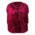 thumbnail image 4 of Yuanlong Womens Jackets Flowy Fringed Jacket For Women Plain Long Sleeve, Carnival Holiday Loose Dense Multilayer Coats, 4 of 4