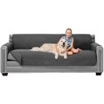 thumbnail image 1 of Original Patent Pending Reversible X-Large Oversized Sofa Protector, Many Colors, Seat Width to 78 Inch, Furniture Slipcover, 2 Inch Strap, Couch Slip Cover Throw for Dogs, Pets, Charcoal, 1 of 8