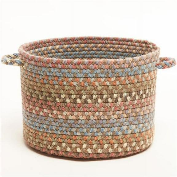 Rhody Rug BH37B018X012 18 x 12 in. Bar Harbor Mocha Basket, Multi Color