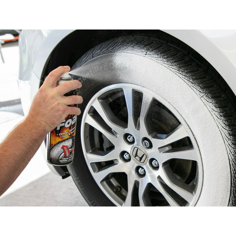 12 Bulk Simply Auto Tire Shine Foam Spray 13.5 Oz (400 Ml). - at
