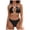 Black, variant on BOBOGOJP Womens Bikini Sets Two Piece Swimsuit 2026 Curvy Cutout String Bathing Suit Black for Size M