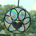 thumbnail image 5 of RuiJiao Dog Moon Suncatcher, Angel Memorial Statue - Stained Glass Window Hanging, Pet Sympathy Gift, 5 of 8