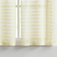 thumbnail image 5 of Fragrantex Yellow and White Semi Sheer Curtains 108 inch Long for Living Room Extra Long Striped Curtain Window Drape Grommet Top 40"Wx108"L,2 Piece, 5 of 6