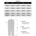 thumbnail image 4 of Women's flared cropped pants, jeans, mid waist cut, elastic ankle length, slim fit with pockets, 4 of 5