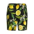 thumbnail image 5 of Naloa Lemon Fruits Flowers Leaves Men's Short Pajama Pants, Lounge Comfort Shorts with Elasticized Waistband and Side Pockets - X-Large, 5 of 9