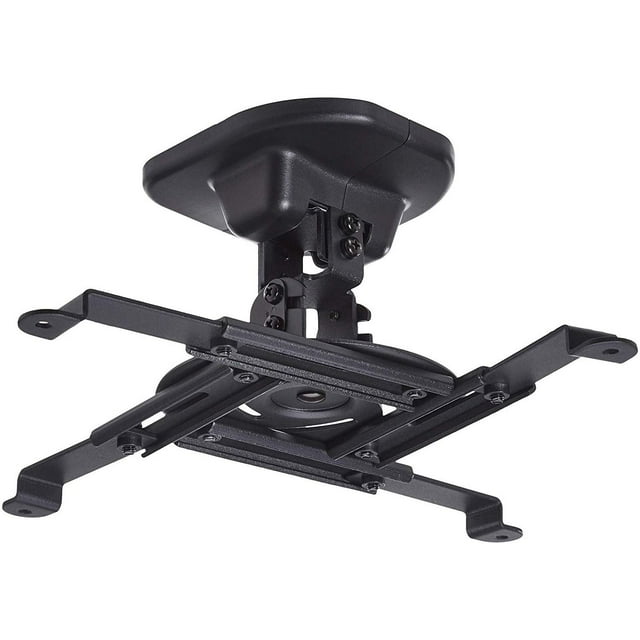 Basics Tilting Projector Bracket Mount For Ceiling And Wall, 15 kg Capacity, Black