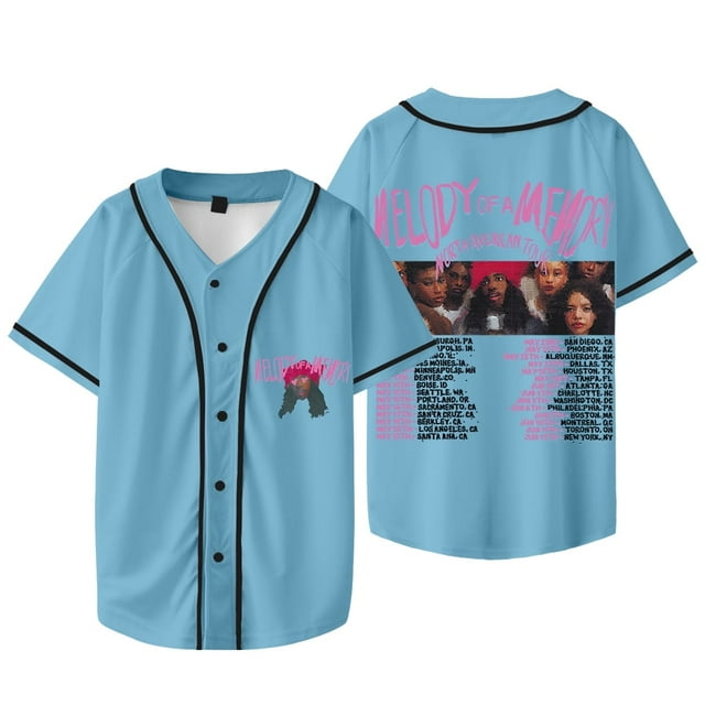 Eem Triplin Melody Of A Memory Tour 2025 Merch Baseball Jacket Tee Unisex HipHop Short Sleeve Shirts