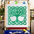 thumbnail image 5 of Tree of Life Stencil Celtic Knot Template Square Large Reusable Plastic Stencils Sign for Painting on Wood Wall Scrapbook Card Floor and Tile Drawing DIY Home Decor Crafts, 5 of 9