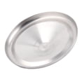 thumbnail image 3 of Household Stainless Steel Tea Cup Handgrip Lid Cover Silver Tone 8.5cm Dia 2pcs, 3 of 3