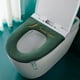 thumbnail image 5 of Adhesivo para la tapa de la tapa del asiento del váter de invierno | Anillo de asiento de inodoro de felpa suave de forro polar | Encaja en inodoros pequeños | Antideslizante, lavable, reutilizable, 5 of 6