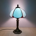 thumbnail image 5 of Table Lamp Stained Glass Art Decorative Bedside Light 14in Colorful Warm Night Light for Bedroom Living Room Home Decor by Xuniizn, 5 of 10