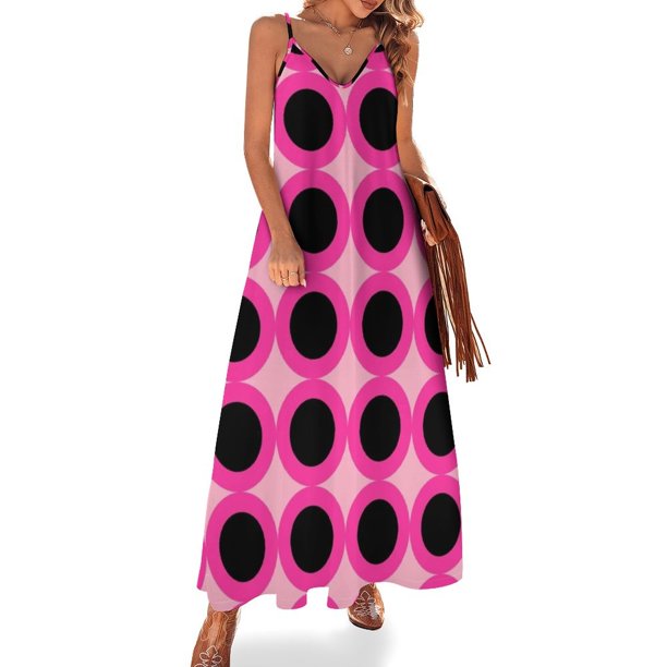 Vestido sin mangas rosa fuerte ropa de verano para mujer Falda de verano vestidos de fiesta elegantes para mujer