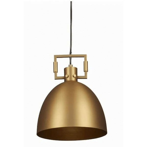 STANFORD LIGHTING Luka 1 Light Brass Modern Farmhouse Pendant
