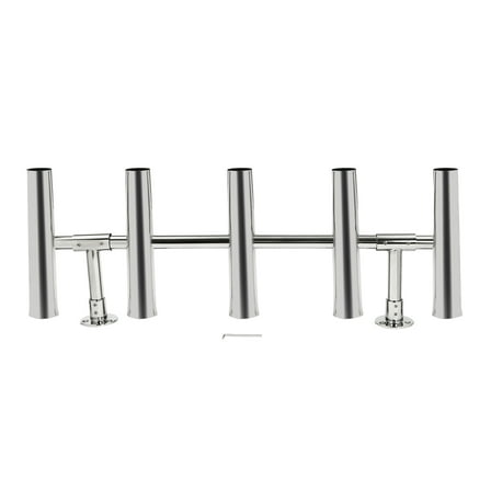 5-Tube Boat Fishing Rod Holders, Fishing Console Boat T Top Rod Bracket Fishing Pole Holder