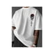 thumbnail image 1 of Camiseta de manga corta de algodón, cómoda, holgada, informal, con estampado de rosas para hombre, cuello redondo, mezcla de poliéster, secado rápido, para verano., 1 of 6